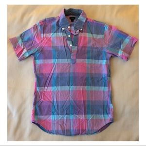 J. Crew Men’s Popover Plaid S/S Shirt